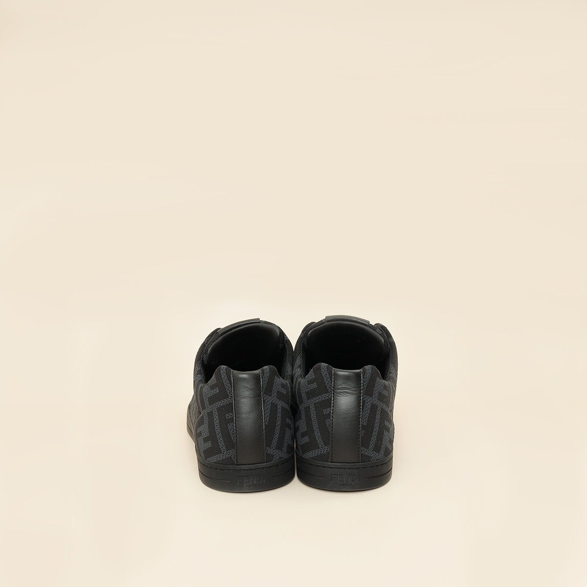 Fendi Black FF Tech Fabric Sneakers 6-Fendi-THE CLOSET