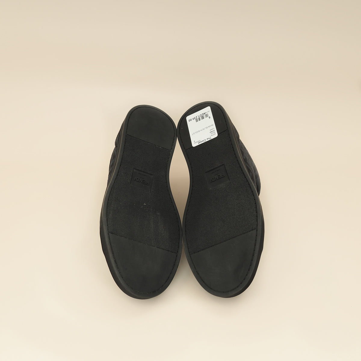 Fendi Black FF Tech Fabric Sneakers 6-Fendi-THE CLOSET