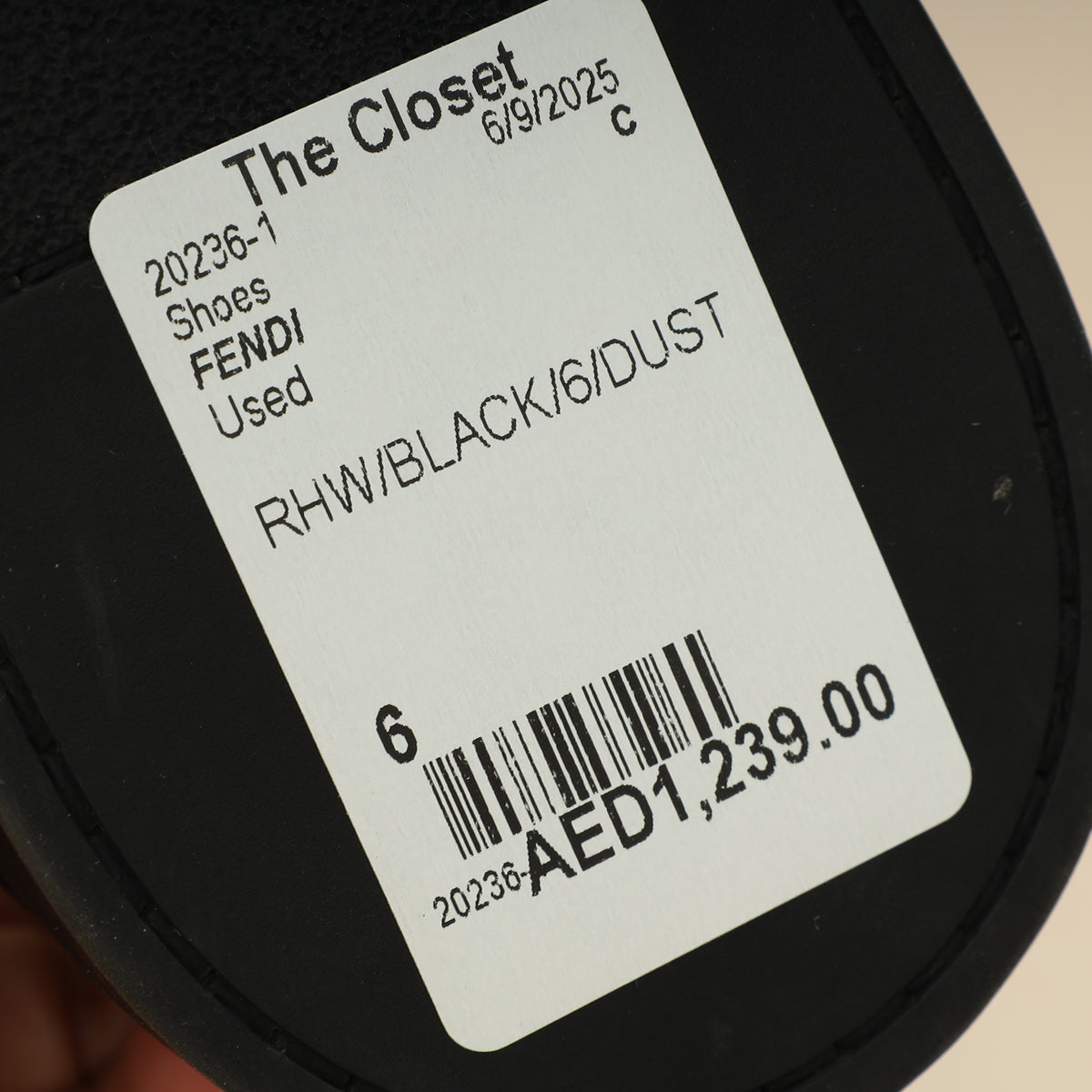 Fendi Black FF Tech Fabric Sneakers 6-Fendi-THE CLOSET