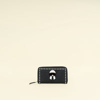 Fendi Black Studded Karlito Zippy Wallet