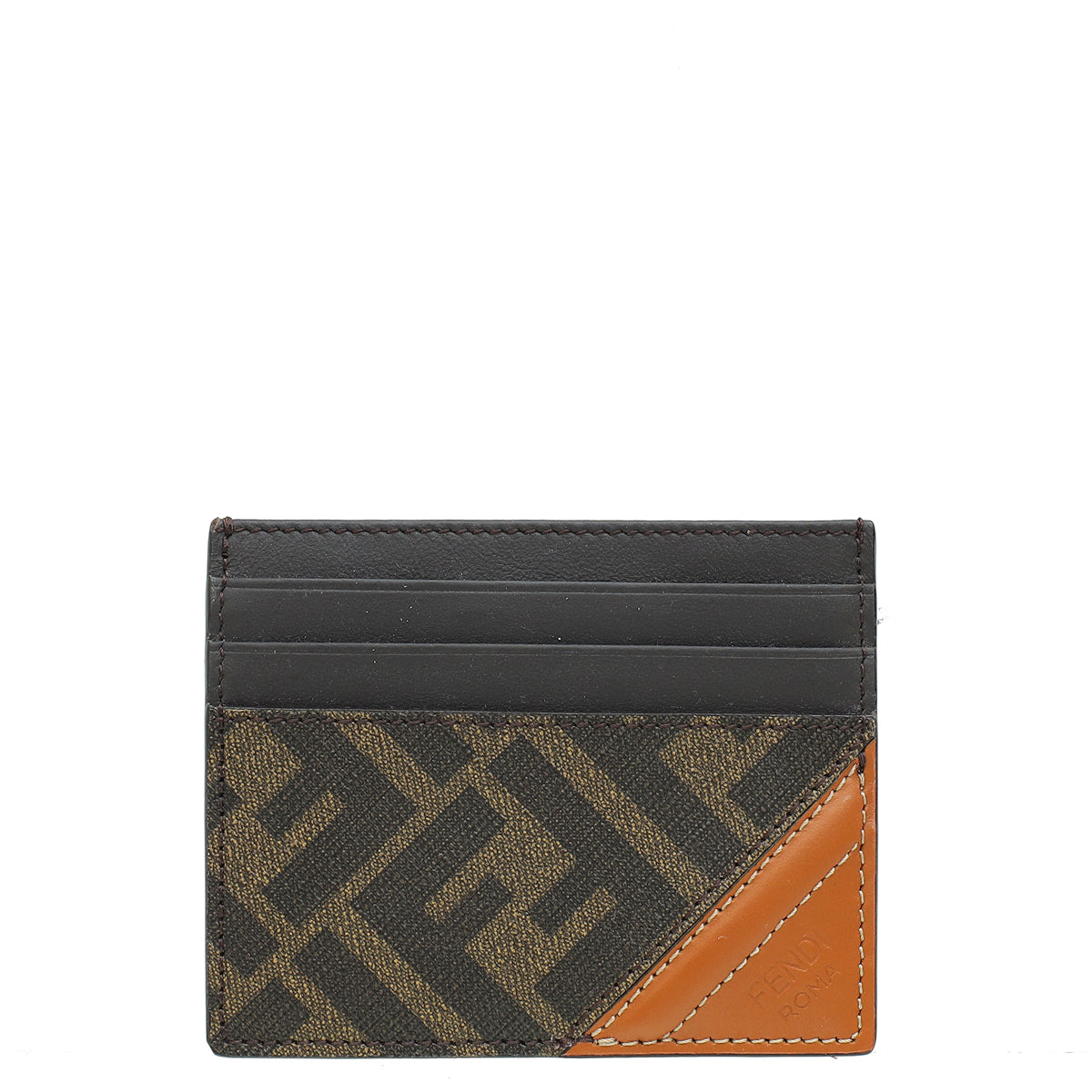 Fendi Brown Business Card Holder-Fendi-THE CLOSET
