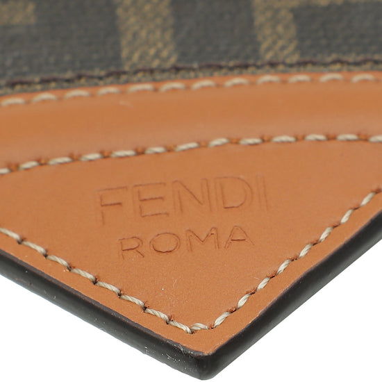 Fendi Brown Business Card Holder