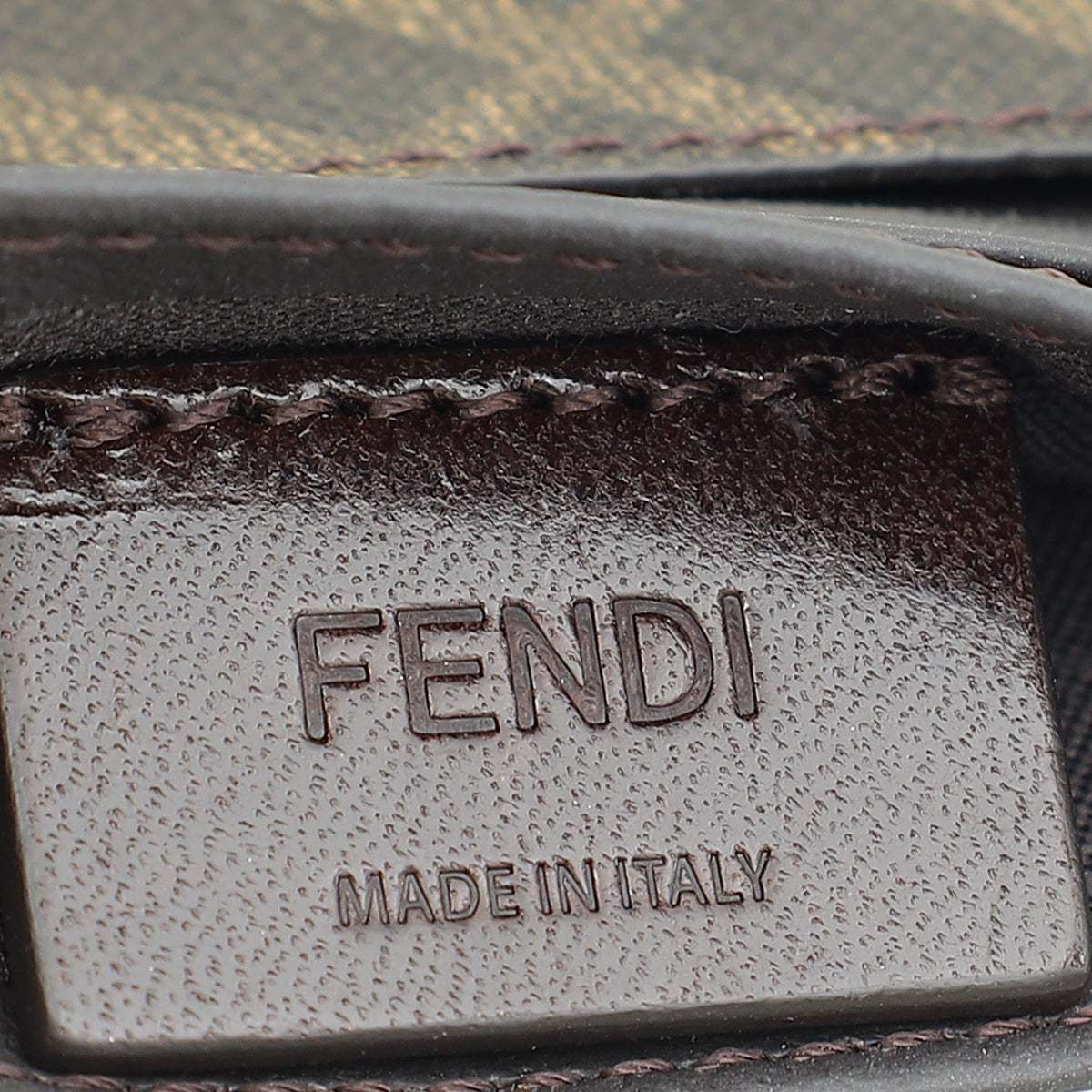 Fendi Brown Business Card Holder