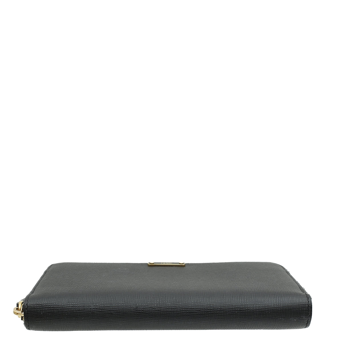 Fendi Black Vitello Elite Zippy Wallet-Fendi-THE CLOSET