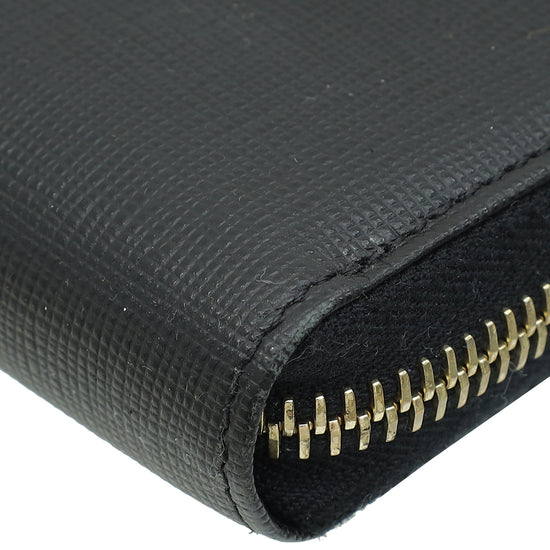 Fendi Black Vitello Elite Zippy Wallet-Fendi-THE CLOSET