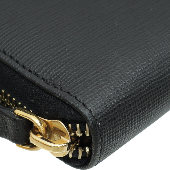 Fendi Black Vitello Elite Zippy Wallet-Fendi-THE CLOSET