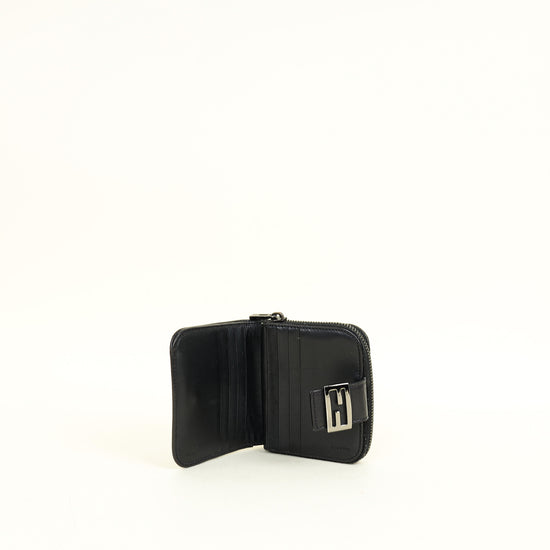 Fendi Brown Zucchino Vitello Compact Wallet