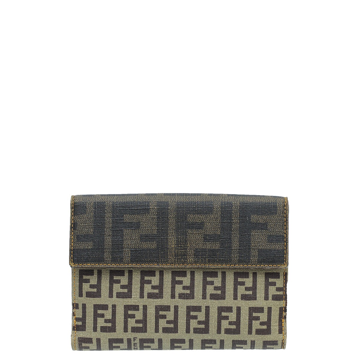 Fendi Bicolor Zucca Zucchino French Wallet-Fendi-THE CLOSET
