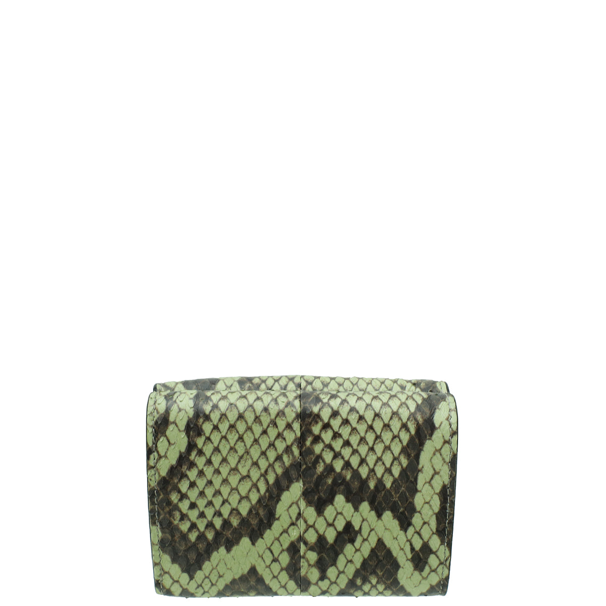 Fendi Green Tea Elaphe Micro Trifold Wallet-Fendi-THE CLOSET