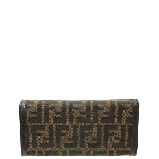 Fendi Tobacco Zucca Continental Wallet