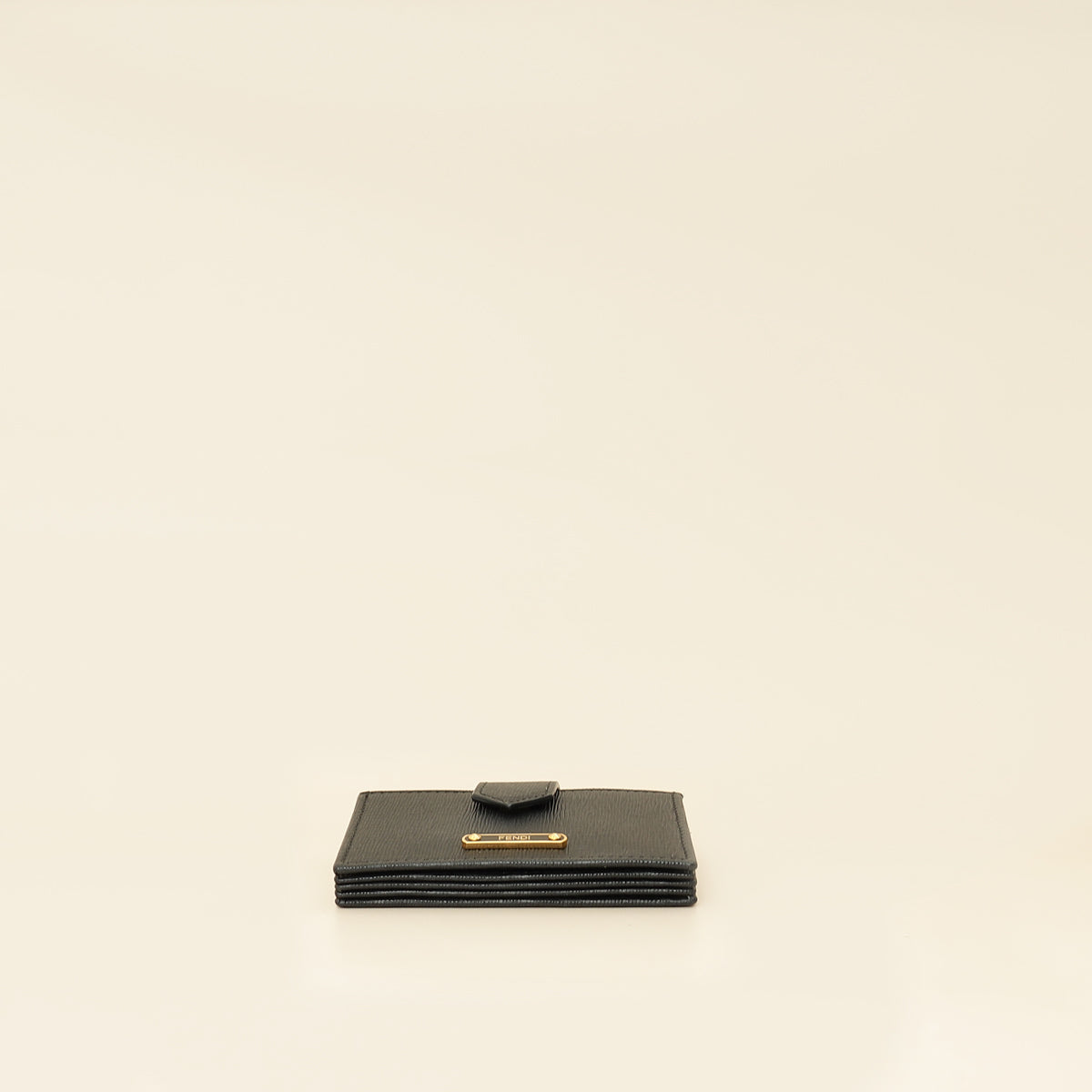 Fendi Black Logo Gusseted Card Holder-Fendi-THE CLOSET