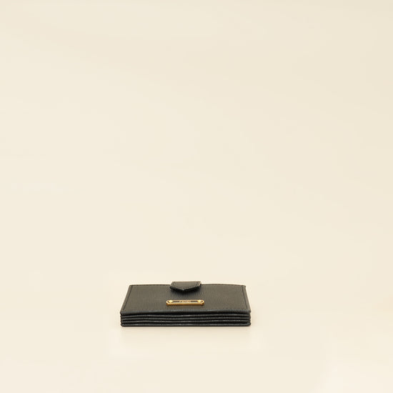 Fendi Black Logo Gusseted Card Holder-Fendi-THE CLOSET