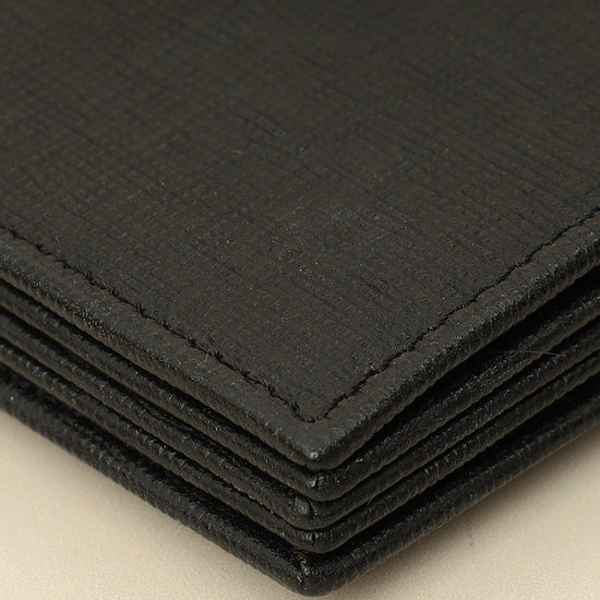 Fendi Black Logo Gusseted Card Holder-Fendi-THE CLOSET