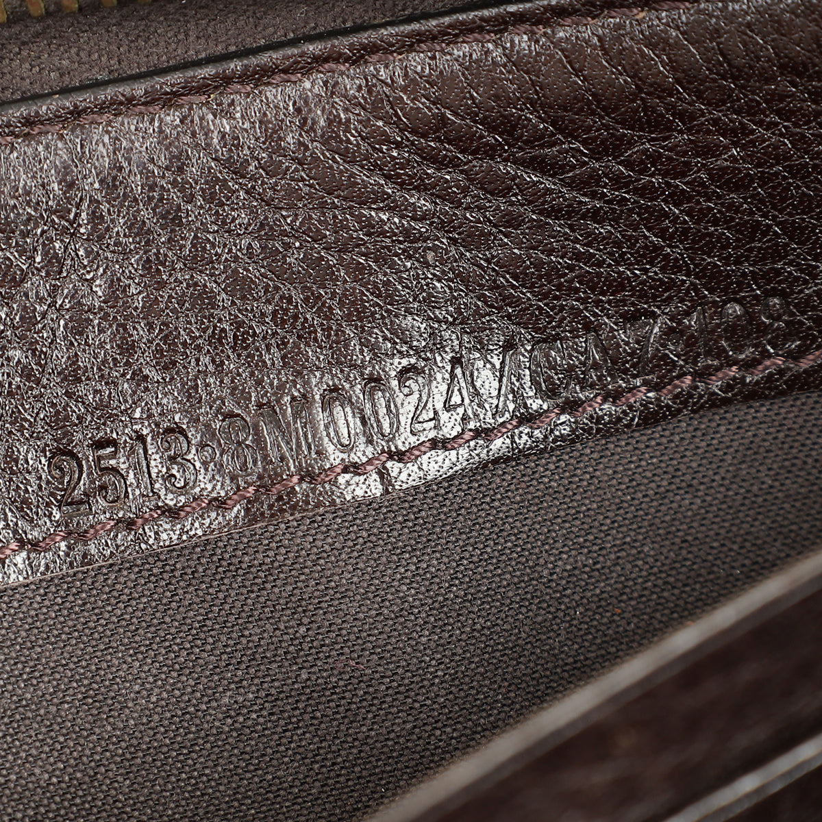 Fendi Tobacco Zucca Zip Around Wallet