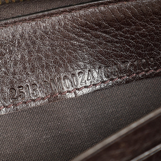 Fendi Tobacco Zucca Zip Around Wallet