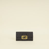 Fendi Brown Spalmati Zucchino Baguette Wallet