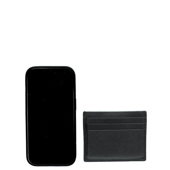 Fendi Black F Logo Card Holder