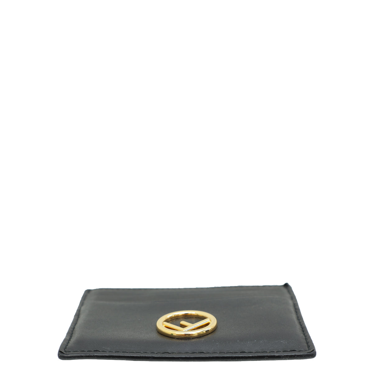 Fendi Black F Logo Card Holder