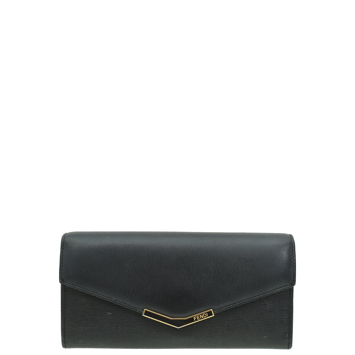 Fendi Black 2 Jours Continental Wallet