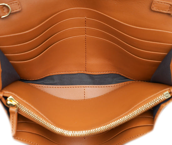 Fendi Caramel Baguette Continental Wallet on Chain-Fendi-THE CLOSET