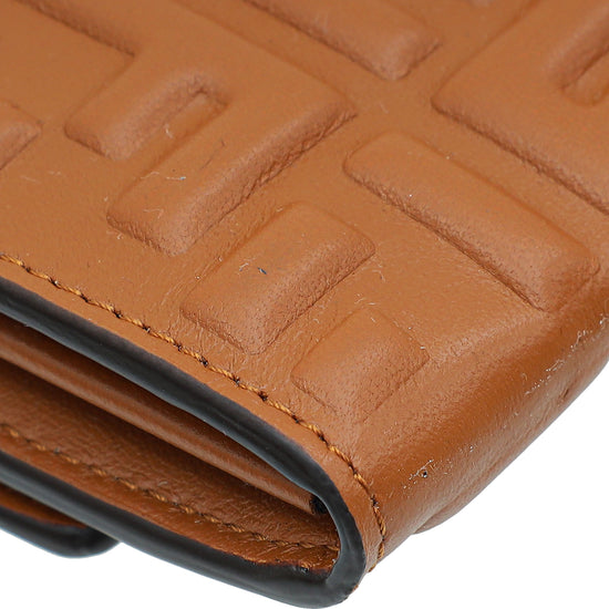 Fendi Caramel Baguette Continental Wallet on Chain-Fendi-THE CLOSET