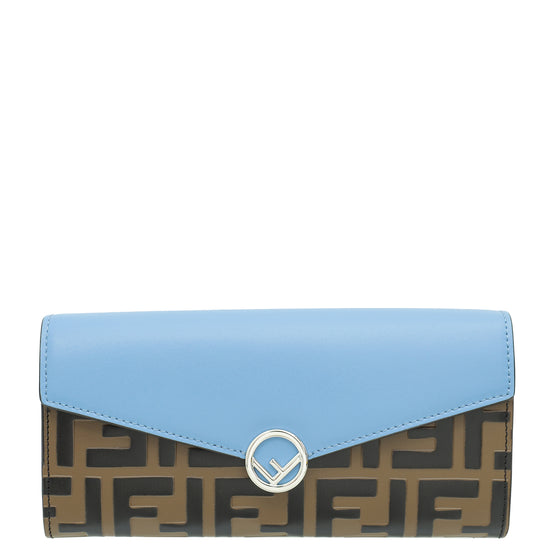 Fendi Tricolor F is Fendi Long Wallet