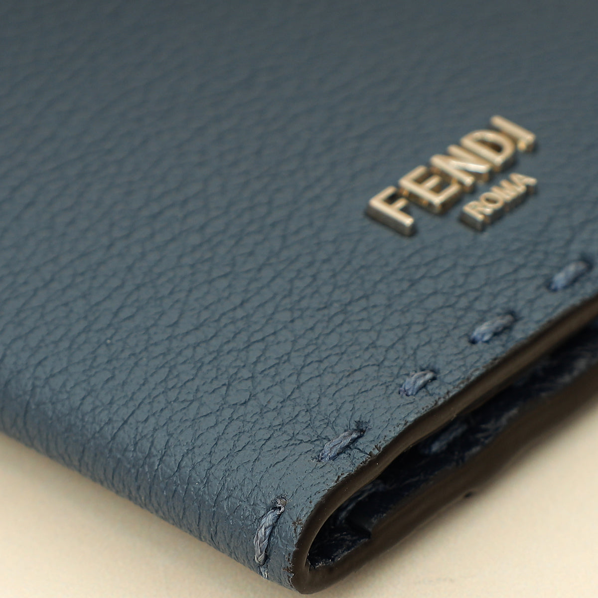 Fendi Myrtle Blue Selleria Card Holder-Fendi-THE CLOSET