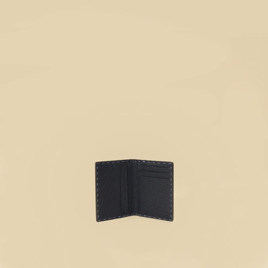 Fendi Myrtle Blue Selleria Card Holder-Fendi-THE CLOSET