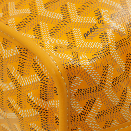 Goyard Yellow Goyardine Mini Anjou Reversible Bag