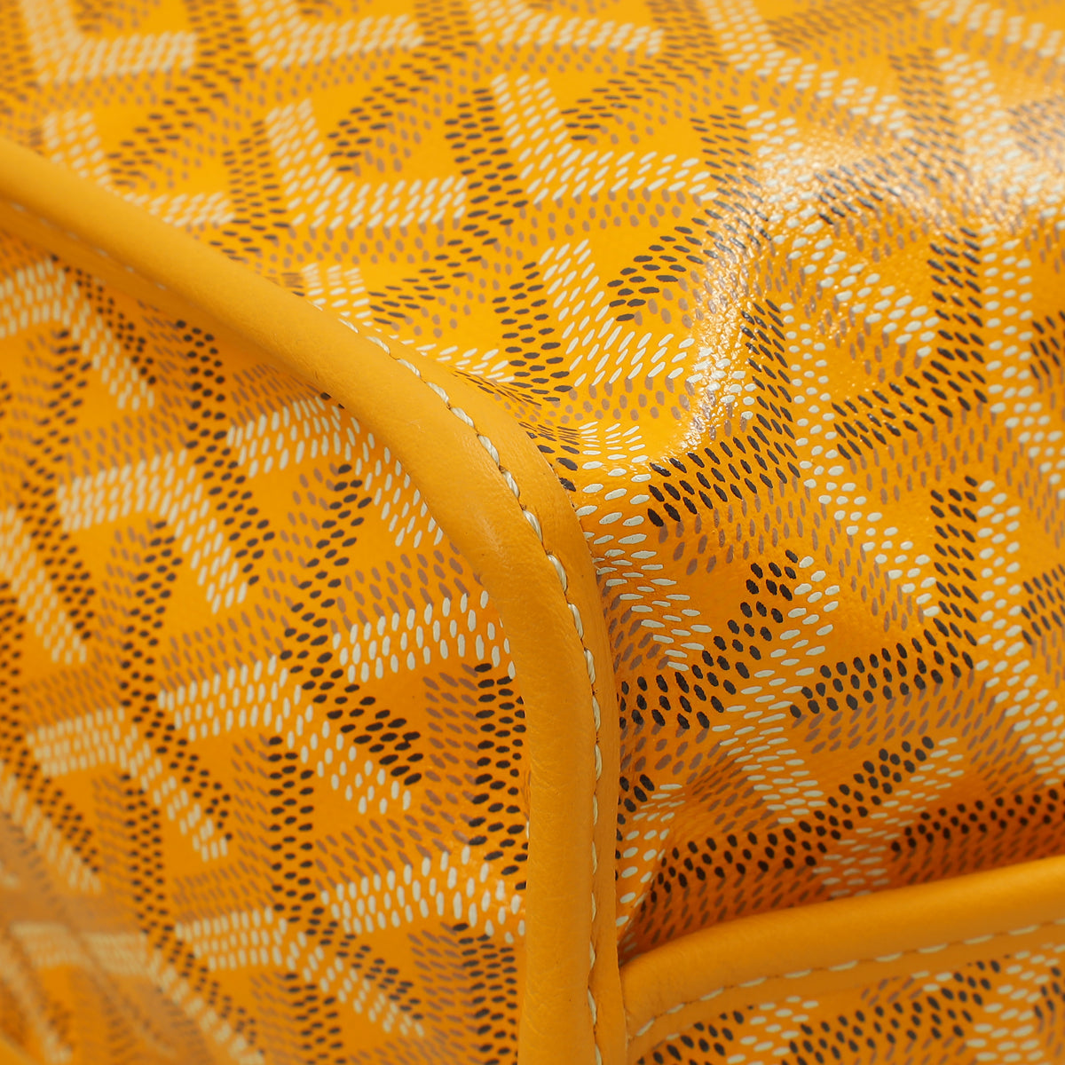 Goyard Yellow Goyardine Mini Anjou Reversible Bag