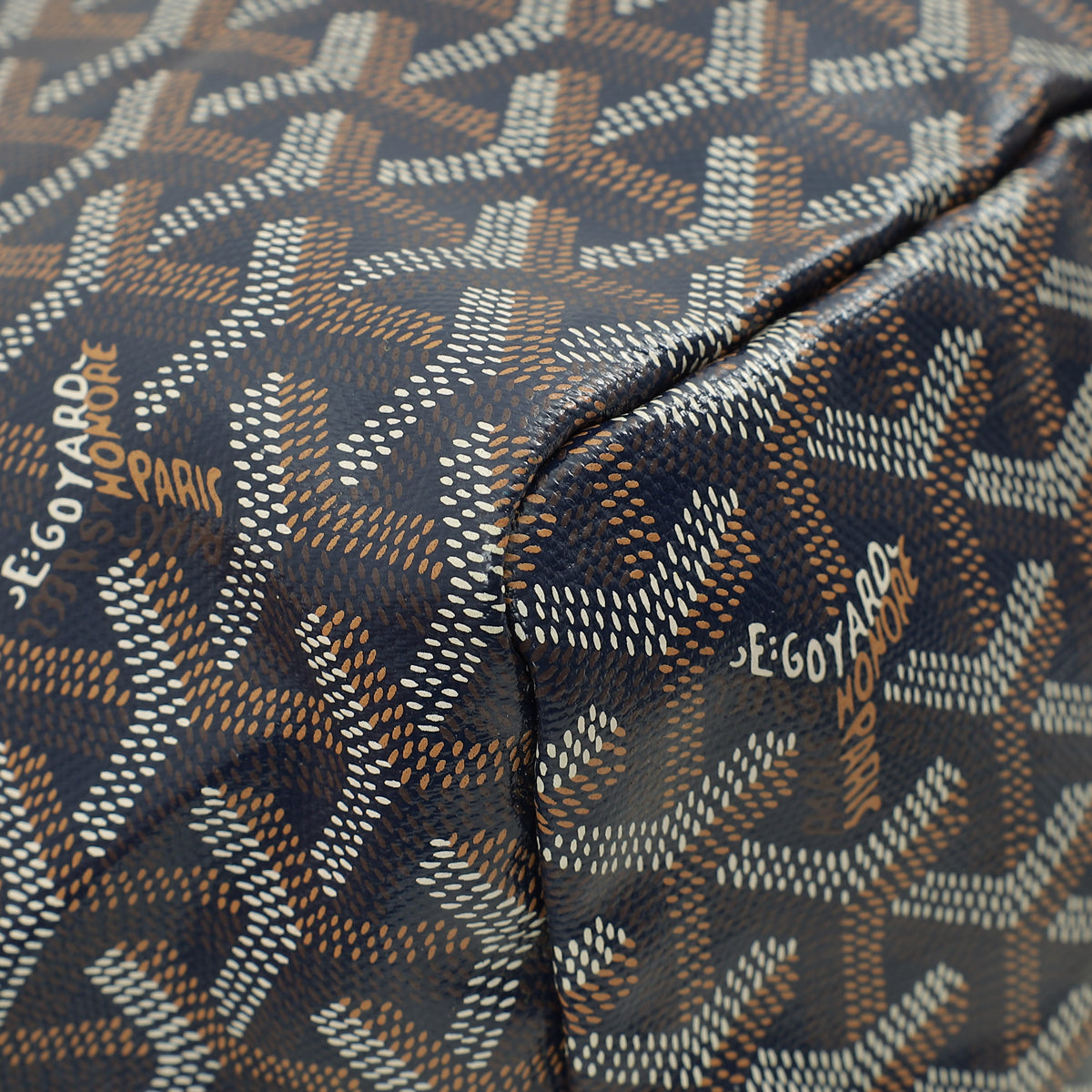 Goyard Blue Goyardine Saint Louis PM Bag