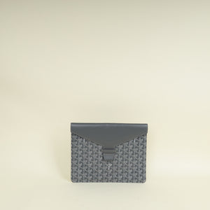 Goyard Grey Goyardine Camondo MM Horizontal Clutch