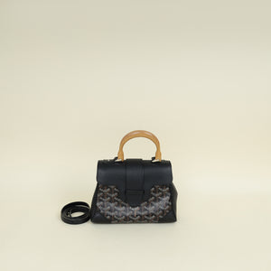 Goyard Black Goyardine Saigon Mini Souple Bag