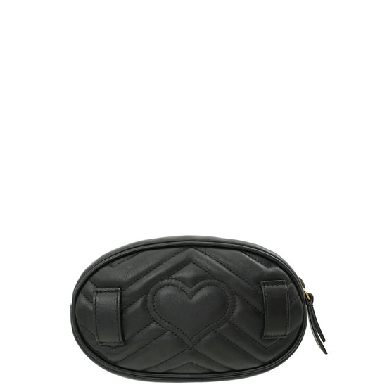 Gucci Black GG Marmont Mini Belt Bag