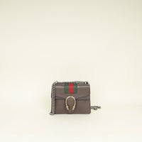 Gucci Brown Dionysus Web Small Shoulder Bag