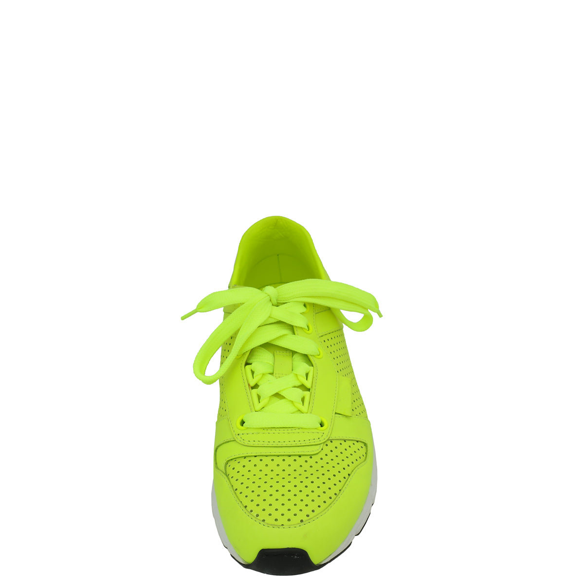 Gucci Neon Green Perforated High Top Sneaker 39-Gucci-THE CLOSET