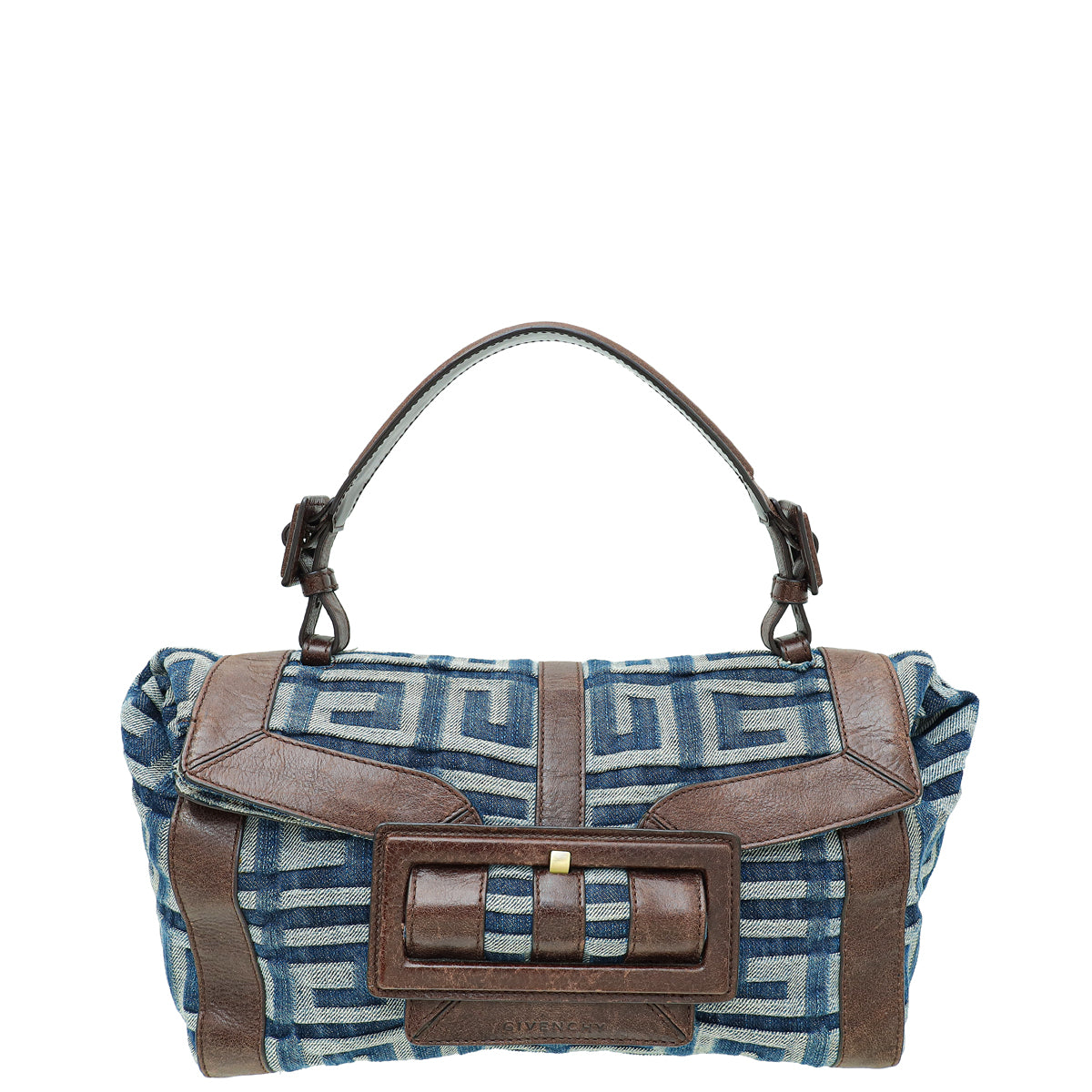 Givenchy Bicolor Denim Logo Hobo Bag-Givenchy-THE CLOSET