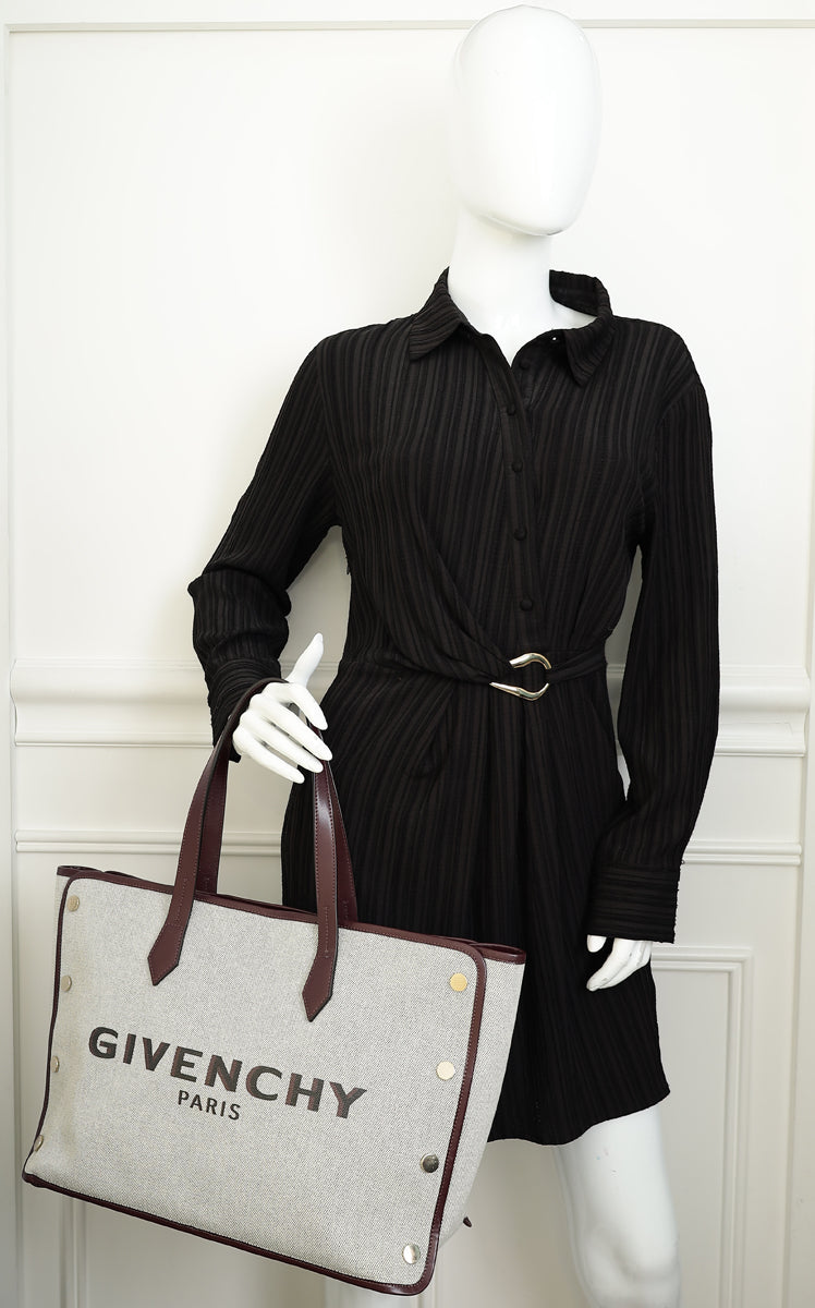 Givenchy Bicolor Logo Print Bond Tote Bag