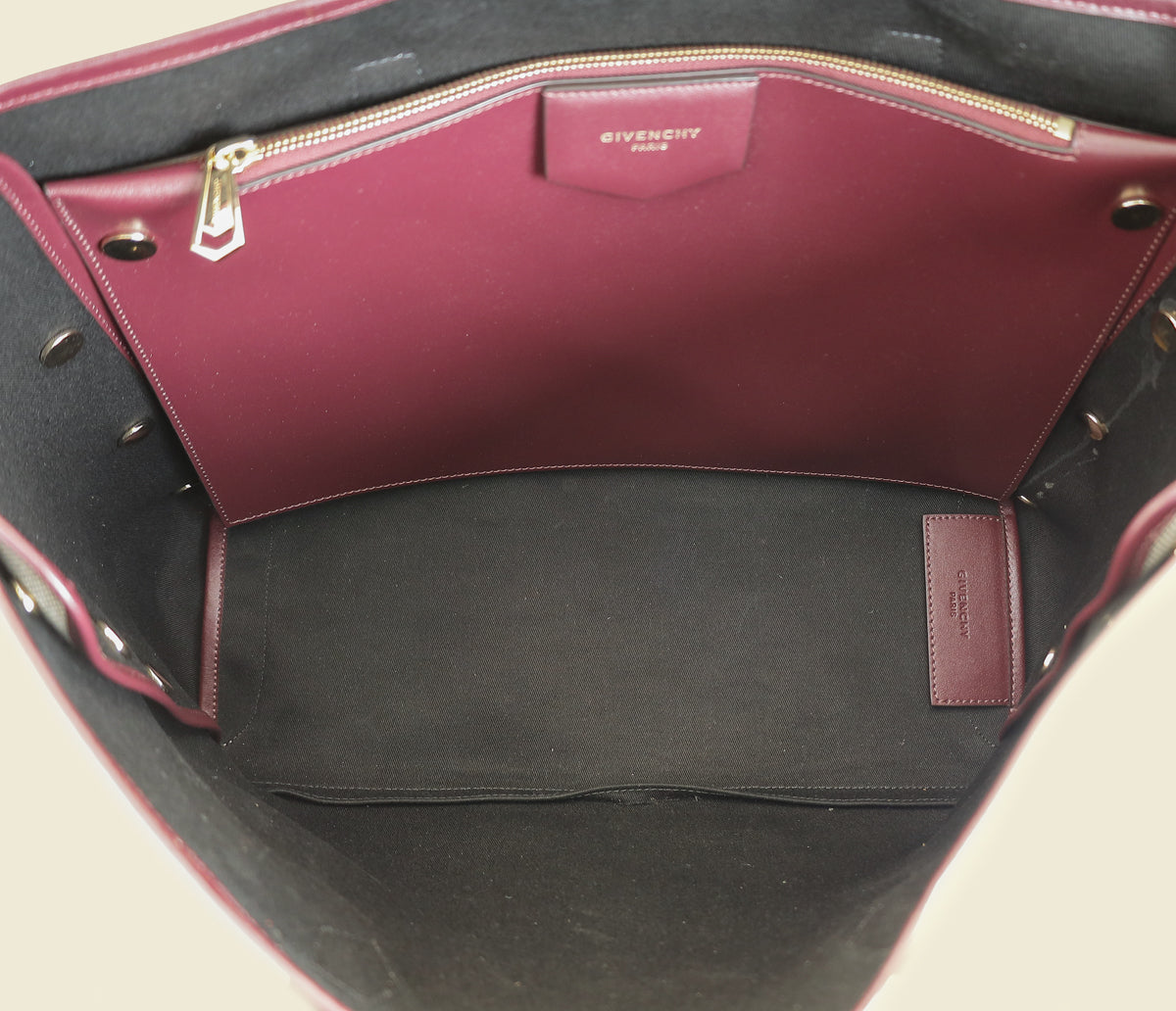 Givenchy Bicolor Logo Print Bond Tote Bag