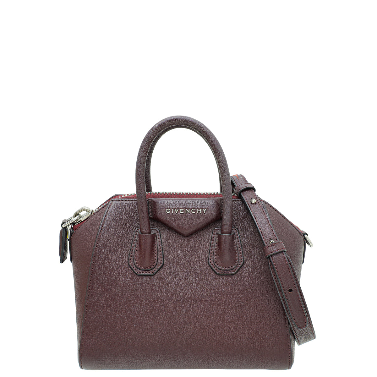Givenchy Burgundy Mini Antigona Bag-Givenchy-THE CLOSET