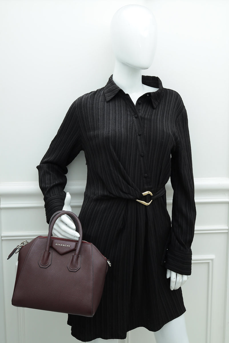 Givenchy Burgundy Mini Antigona Bag