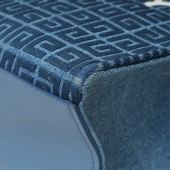 Givenchy Blue G Denim Tote Medium Bag-Givenchy-THE CLOSET