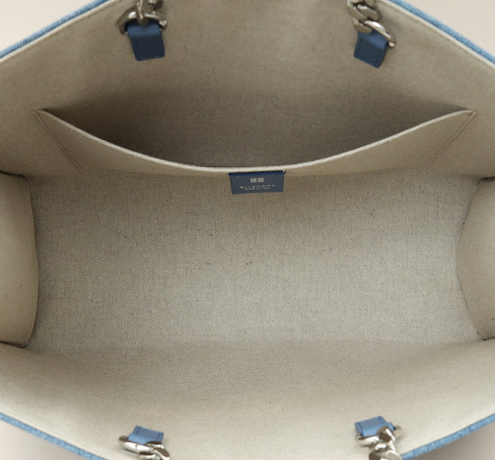 Givenchy Blue G Denim Tote Medium Bag-Givenchy-THE CLOSET