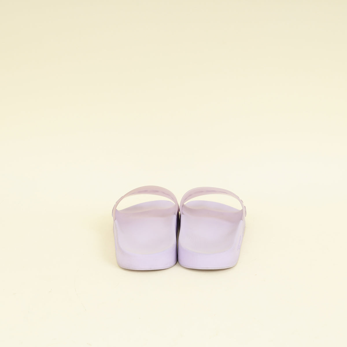 Givenchy Lilac Transparent Rubber Logo Slide Sandals 37