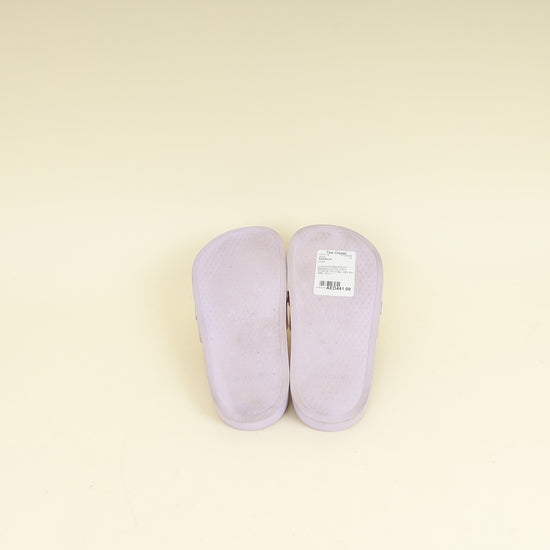 Givenchy Lilac Transparent Rubber Logo Slide Sandals 37