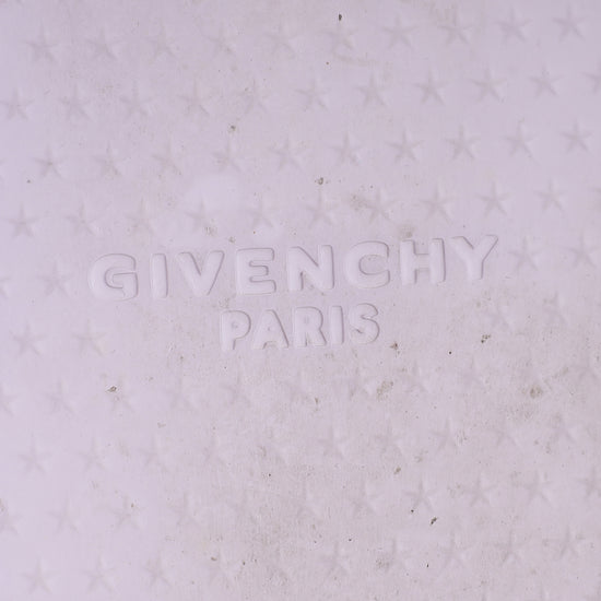Givenchy Lilac Transparent Rubber Logo Slide Sandals 37
