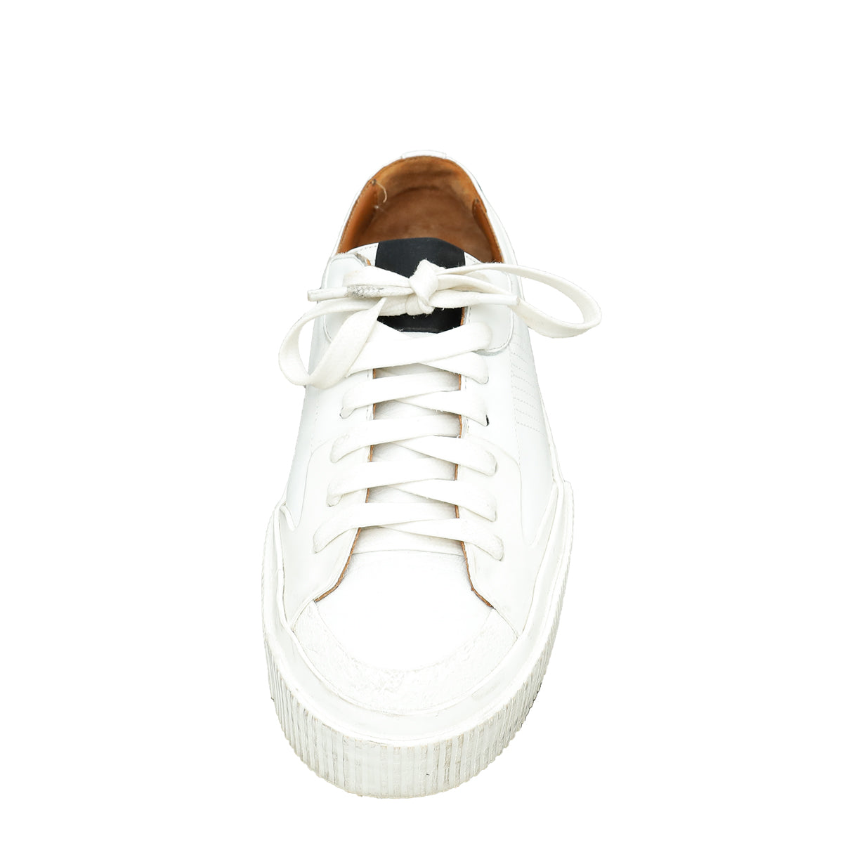 Givenchy White Lace Up Logo Print Sneakers 37-Givenchy-THE CLOSET