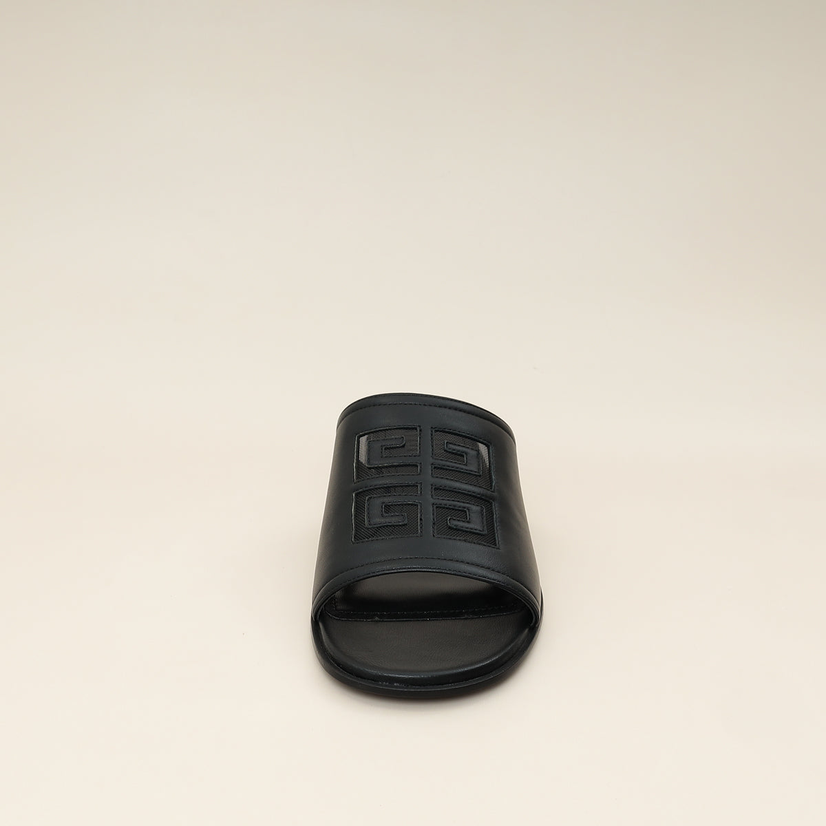 Givenchy Black 4G Flat Slide Sandal 38