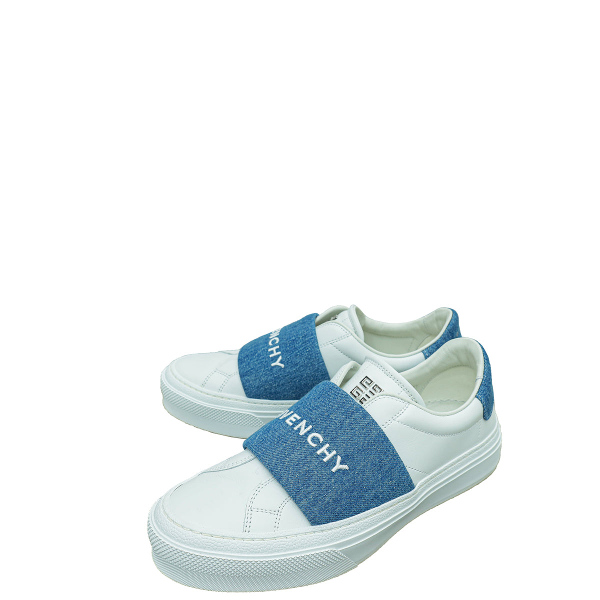 Givenchy Bicolor City Sport Denim Strap Slip on Sneaker 38-Givenchy-THE CLOSET