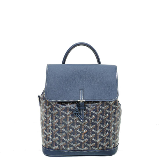 Goyard Blue Goyardine Sac Alpin Mini Backpack Bag